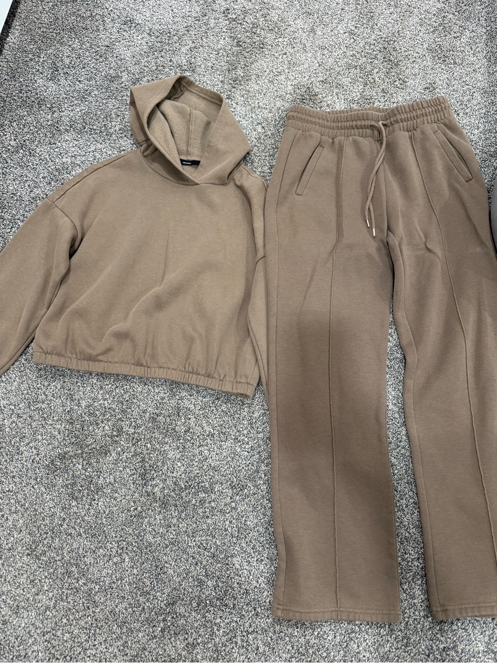 Mocha brown sweat set